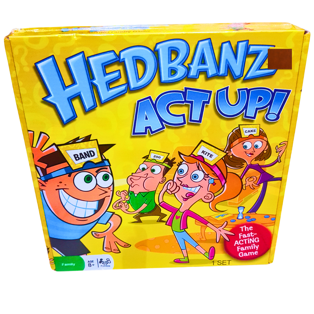 Hedbanz Act Up! Family Game – Fast-Paced Acting & Guessing Game | Ages 8+ | 2-6 Players