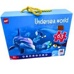 63-Piece Undersea World Jigsaw Puzzle for Kids – Educational Ocean Adventure Puzzle