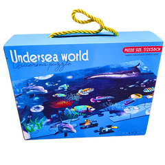 63-Piece Undersea World Jigsaw Puzzle for Kids – Educational Ocean Adventure Puzzle