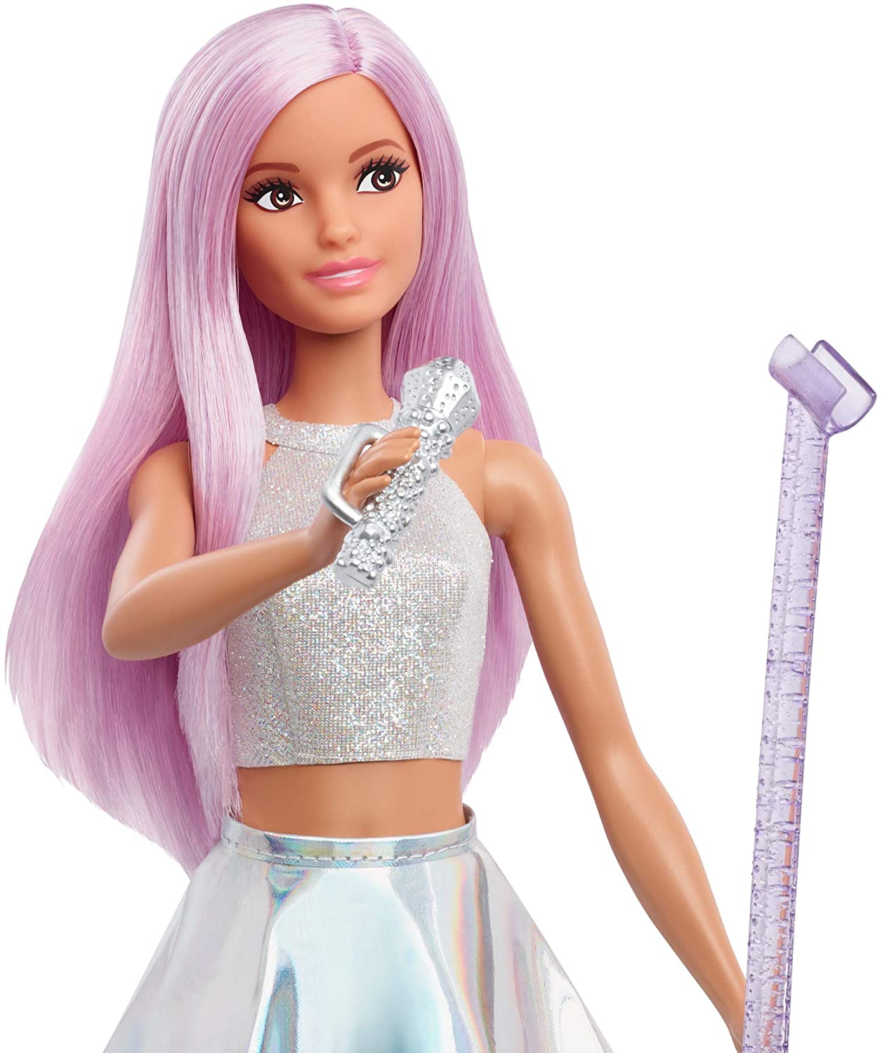 Barbie Pop Star Doll with Microphone, Multicolour