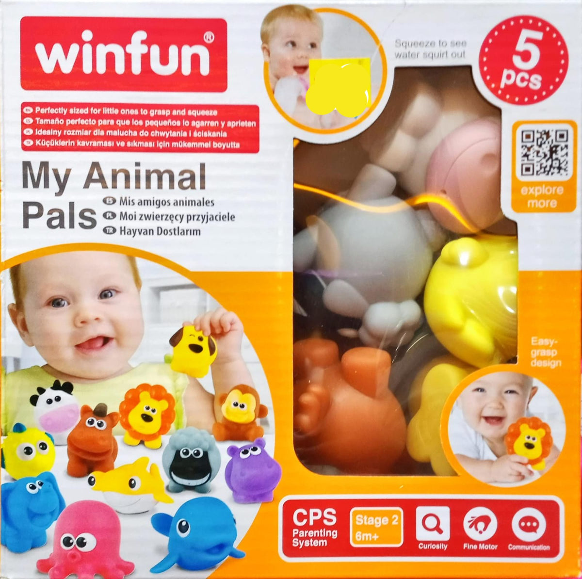 WIN FUN My Farm Pals Set Set of 5 soft animals of the farm to the bath –  One Shop - The Toy Store